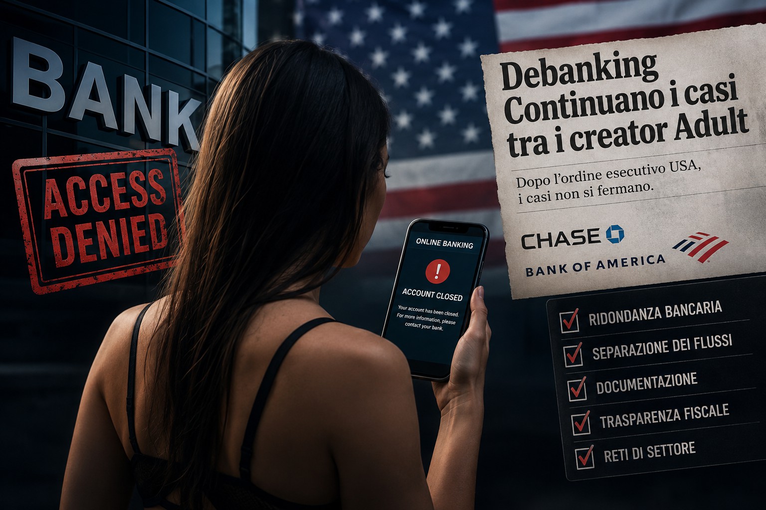 Debanking: i creator Adult continuano a perdere l’accesso ai servizi bancari