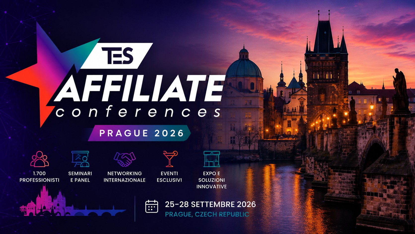 TES Prague 2026: annunciato il programma, attesi 1.700 professionisti dell’affiliazione